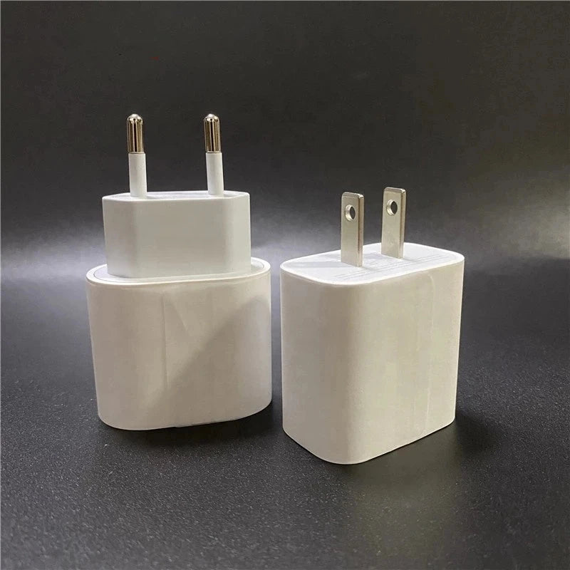 10pcs/lot 20W Charger PD Fast Charging USB-C Power Adapter For iPhone 15 14 13 12 11 Pro Max XR XS Type-C Wall Charger