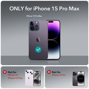 ESR for iPhone 15 Pro Max Case Clear Back Cover for iPhone 15 Pro Transparent Case for iPhone 15 / 15 Plus Zero Clear Case