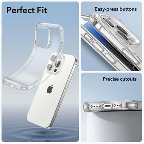 ESR for iPhone 15 Pro Max Case Clear Back Cover for iPhone 15 Pro Transparent Case for iPhone 15 / 15 Plus Zero Clear Case