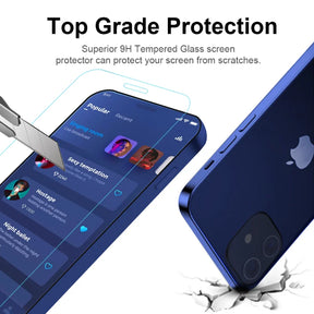 2PCS 3D HD Clear Anti Shock Phone Tempered Glass Screen Protector For iPhone 12 11 15 13 14 Pro Max X XR XS Max 7 8Plus