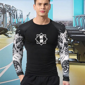 Anime Jujutsu Kaisen Compression T Shirt Men 3D Print Sukuna Breathable Football Fitness Tight Sportswear Quick Dry Riding Tops