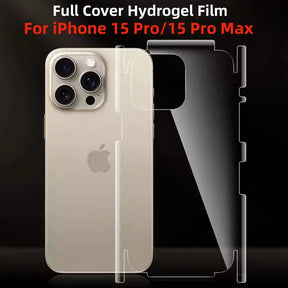 Full Cover Back Hydrogel Film For iPhone 15 Pro Max HD Clear Matte Screen Protector for iPhone 15 Pro 15Pro Max Film Not Glass