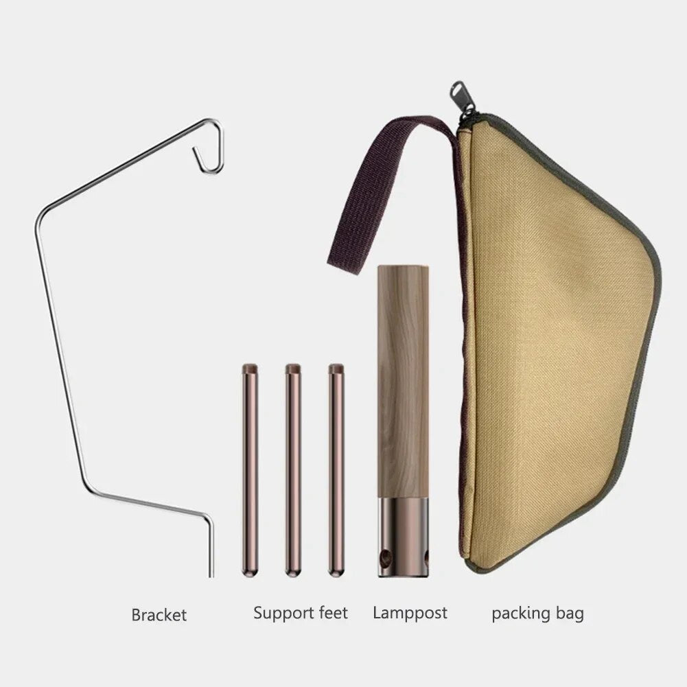 BATOT  2023 Portable Camping Hanging Rack Camping Light Table Stand Outdoor Camp Tent Lantern Hanging Stand Foldable Lamp Stand