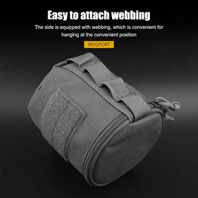 Molle Roll Paper Storage Bag Outdoor Tactical Military Tissue Case Toilet Roll Paper Storage Holder for Camping Outdoor Tools