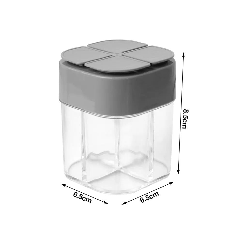 Seasoning Jar Square Glass Container Seasoning Bottle Spice Organizer Outdoor Camping Seasoning Container Kitchen Gadget Sets