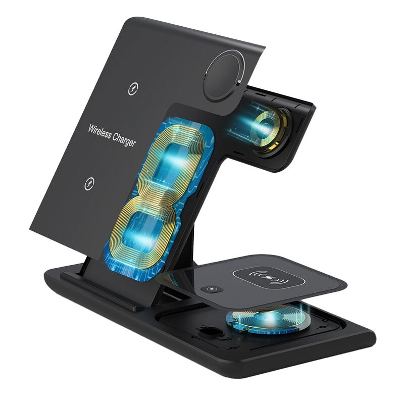 3 In 1 Wireless Charger Foldable Charging Station